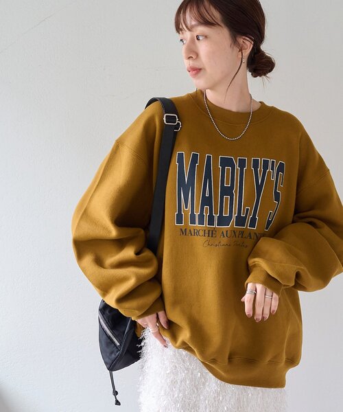 DISCOAT(ディスコート)の「【新色追加!/ユニセックス/WEB限定】MALBLYSロゴプリントスウェット(Tシャツ/カットソー・レディース・ネイビー/キャメル/ライトグレー/チャコールグレー/グレー・FREE)」の8枚目の写真