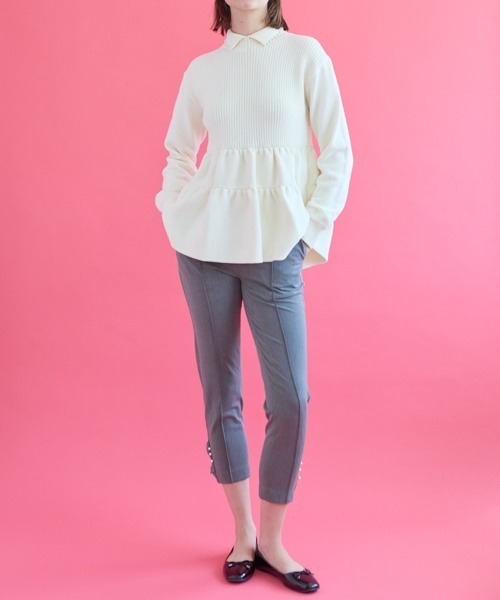 ご自宅でお洗濯可能【SONO/ソーノ】ﾃｨｱｰﾄﾞﾍﾟﾌﾟﾗﾑ3Dﾆｯﾄﾌﾟﾙｵｰﾊﾞｰ（ニット