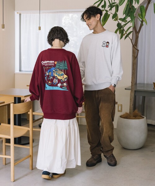 COLEMAN（コールマン）の「Coleman/コールマン Coleman×matsui×FREAK'S STORE 別注 コールマン matsui lake side camp  バックプリント クルーネックスウェット（スウェット・メンズ・アッシュグレー/杢グレー/チャコール/エンジ/ダークグレー・MEDIUM/LARGE）」の13枚目の写真
