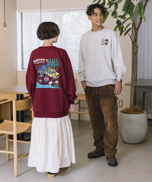 COLEMAN（コールマン）の「Coleman/コールマン Coleman×matsui×FREAK'S STORE 別注 コールマン matsui lake side camp  バックプリント クルーネックスウェット（スウェット・メンズ・アッシュグレー/杢グレー/チャコール/エンジ/ダークグレー・MEDIUM/LARGE）」の14枚目の写真