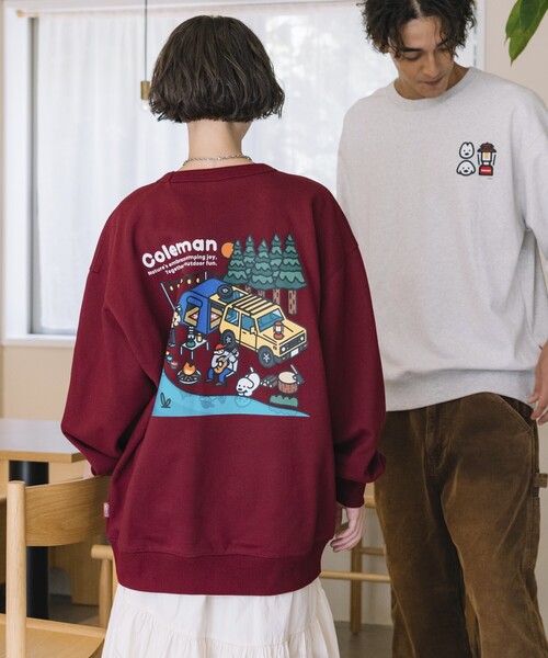 COLEMAN（コールマン）の「Coleman/コールマン Coleman×matsui×FREAK'S STORE 別注 コールマン matsui lake side camp  バックプリント クルーネックスウェット（スウェット・メンズ・アッシュグレー/杢グレー/チャコール/エンジ/ダークグレー・MEDIUM/LARGE）」の17枚目の写真