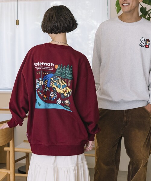 COLEMAN（コールマン）の「Coleman/コールマン Coleman×matsui×FREAK'S STORE 別注 コールマン matsui lake side camp  バックプリント クルーネックスウェット（スウェット・メンズ・アッシュグレー/杢グレー/チャコール/エンジ/ダークグレー・MEDIUM/LARGE）」の18枚目の写真