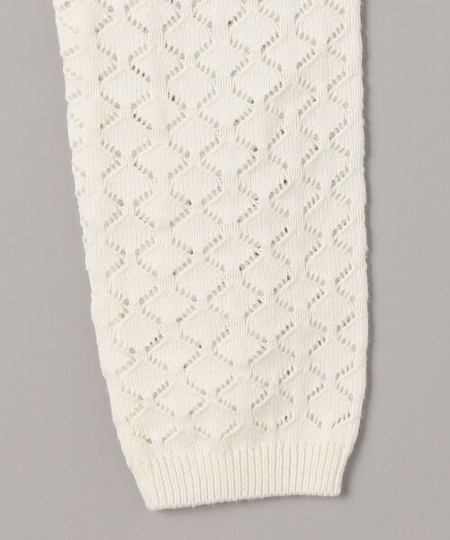 FREAK'S STORE(フリークスストア)の「ROLLA’S/ローラス SCOOP TOP DIAMOND KNIT/ダイヤモンド ニット スクープ トップ/ショート丈ニット(ニット/セーター・レディース・オフホワイト・SMALL)」の5枚目の写真