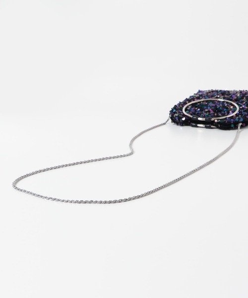 URBAN RESEARCH ROSSO WOMEN（アーバンリサーチ　ロッソ）の「リングハンドルスパンコールバッグ（ハンドバッグ・レディース・パープル/ブラック・-）」の9枚目の写真