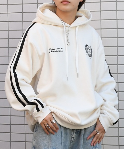 Starting Over（スターティングオーバー）の「uniform design sweat hoodie/ユニフォームデザイン スウェット フーディ パーカー（パーカー・メンズ・ホワイト/ブラック/ブルー・M/L/XL）」の17枚目の写真