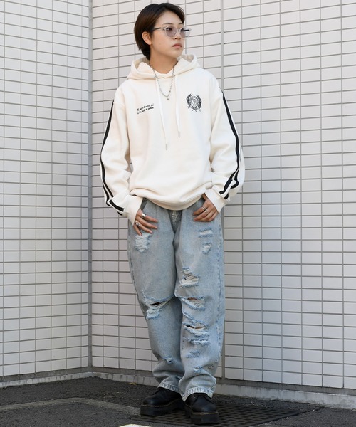 Starting Over（スターティングオーバー）の「uniform design sweat hoodie/ユニフォームデザイン スウェット フーディ パーカー（パーカー・メンズ・ホワイト/ブラック/ブルー・M/L/XL）」の12枚目の写真