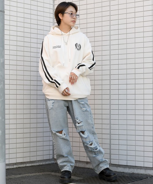 Starting Over（スターティングオーバー）の「uniform design sweat hoodie/ユニフォームデザイン スウェット フーディ パーカー（パーカー・メンズ・ホワイト/ブラック/ブルー・M/L/XL）」の13枚目の写真