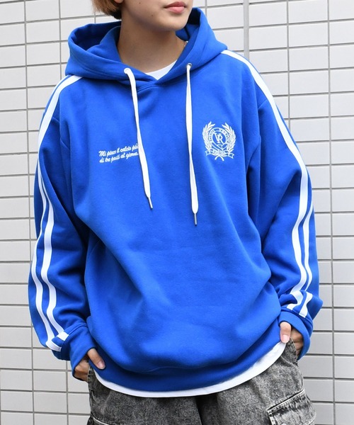 パーカー・フーディ ARIES FW23 OVERSIZE SWEATSHIRT (FUAR70016_BLK) セール】uniform design sweat hoodie/ユニフォームデザイン