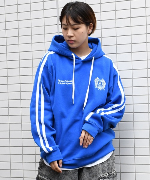 セール】uniform design sweat hoodie/ユニフォームデザイン