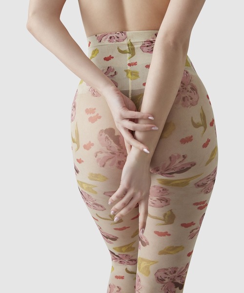SWEDISH STOCKING(スウェディッシュストッキングス)の「Helen Bullock Printed Tights Coconut WHT(タイツ/ストッキング・レディース・ホワイト・M/S/L)」の6枚目の写真