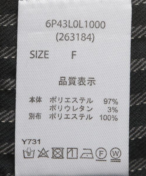 ELENCARE DUE(エレンカーレデュエ)の「・ELENCARE DUE ティアードロングスカート(スカート・レディース・ストライプ/ブラック・FREE)」の17枚目の写真