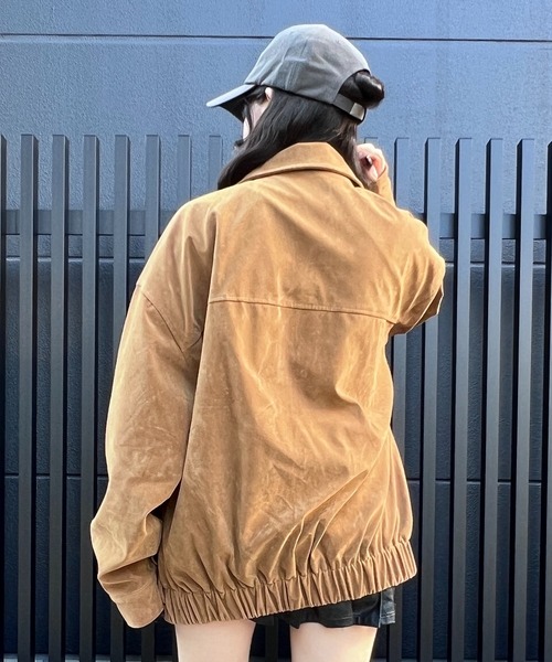 Figments（フィグメンツ）の「オーバージャケット（ブルゾン・レディース・キャメル・LARGE/X-LARGE）」の3枚目の写真