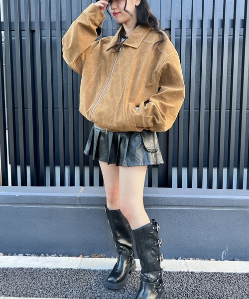 Figments（フィグメンツ）の「オーバージャケット（ブルゾン・レディース・キャメル・LARGE/X-LARGE）」の5枚目の写真