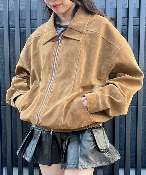 Figments（フィグメンツ）の「オーバージャケット（ブルゾン・レディース・キャメル・LARGE/X-LARGE）」の6枚目の写真