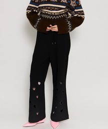 Many Heart Cutouts Sweatpants/メニーハートスウェットパンツ【MAISON SPECIAL/メゾンスペシャル】■セットアップ対応■
