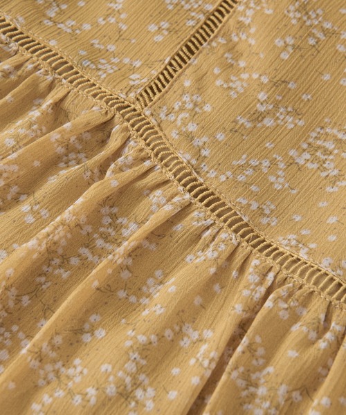 un dix cors（アンディコール）の「前後2WAYフラワープリントワンピース（ワンピース・レディース・ブラック/イエロー・FREE）」の9枚目の写真