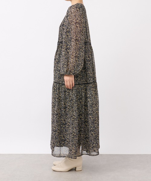 un dix cors（アンディコール）の「前後2WAYフラワープリントワンピース（ワンピース・レディース・ブラック/イエロー・FREE）」の21枚目の写真