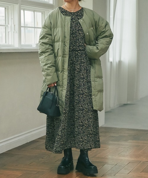 un dix cors（アンディコール）の「前後2WAYフラワープリントワンピース（ワンピース・レディース・ブラック/イエロー・FREE）」の19枚目の写真