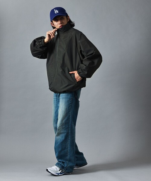 【セール】限定展開 リラックスフィット スタンドカラー ナイロン ジップブルゾン（ブルゾン）｜FREAK'S STORE（フリークスストア）