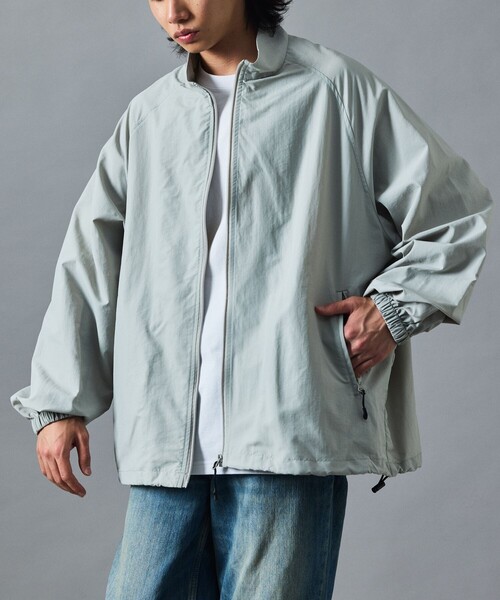 【セール】限定展開 リラックスフィット スタンドカラー ナイロン ジップブルゾン（ブルゾン）｜FREAK'S STORE（フリークスストア）