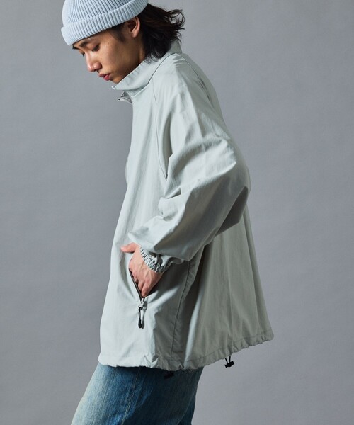 【セール】限定展開 リラックスフィット スタンドカラー ナイロン ジップブルゾン（ブルゾン）｜FREAK'S STORE（フリークスストア）