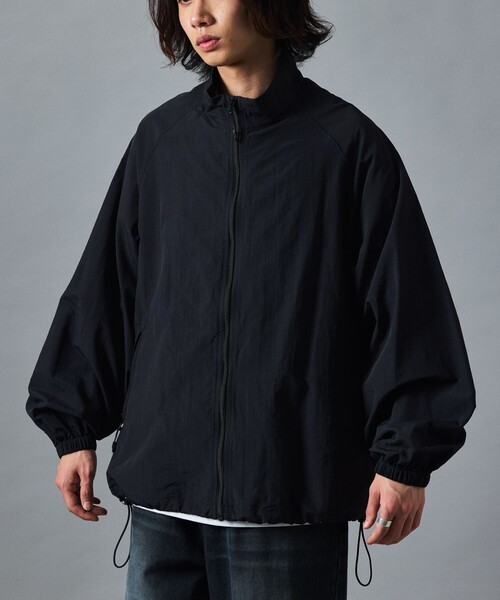 【セール】限定展開 リラックスフィット スタンドカラー ナイロン ジップブルゾン（ブルゾン）｜FREAK'S STORE（フリークスストア）