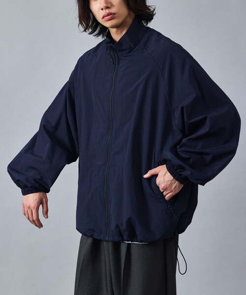 【セール】限定展開 リラックスフィット スタンドカラー ナイロン ジップブルゾン（ブルゾン）｜FREAK'S STORE（フリークスストア）