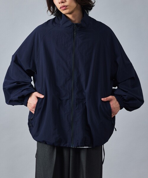 【セール】限定展開 リラックスフィット スタンドカラー ナイロン ジップブルゾン（ブルゾン）｜FREAK'S STORE（フリークスストア）
