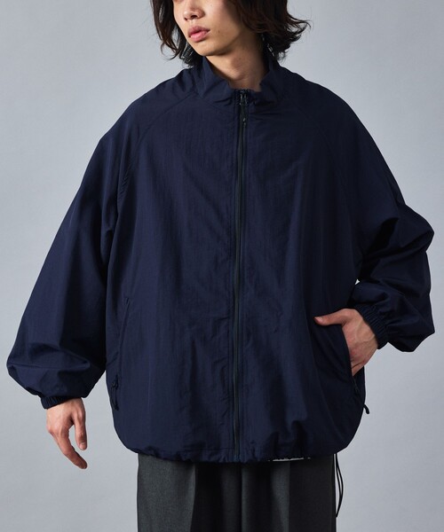 【セール】限定展開 リラックスフィット スタンドカラー ナイロン ジップブルゾン（ブルゾン）｜FREAK'S STORE（フリークスストア）