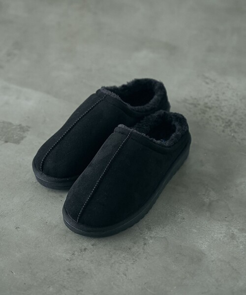 coen（コーエン）の「＜PARKNIK＞フェイクムートンミュール（WEB限定サイズ）（サンダル・レディース・ブラック/ベージュ/ライトグレー・24.5cm/23.5cm/22.5cm）」の21枚目の写真