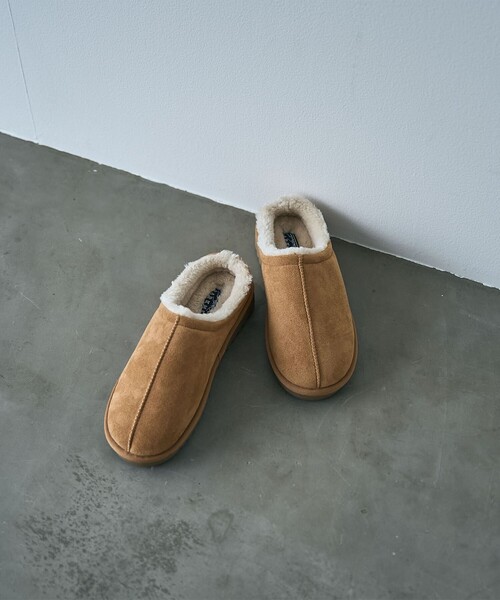 coen（コーエン）の「＜PARKNIK＞フェイクムートンミュール（WEB限定サイズ）（サンダル・レディース・ブラック/ベージュ/ライトグレー・24.5cm/23.5cm/22.5cm）」の7枚目の写真