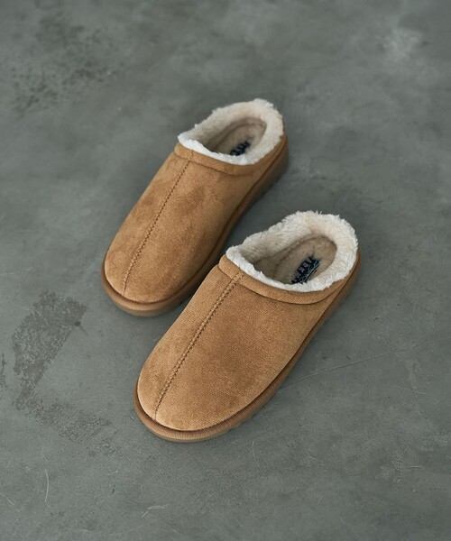 coen（コーエン）の「＜PARKNIK＞フェイクムートンミュール（WEB限定サイズ）（サンダル・レディース・ブラック/ベージュ/ライトグレー・24.5cm/23.5cm/22.5cm）」の9枚目の写真