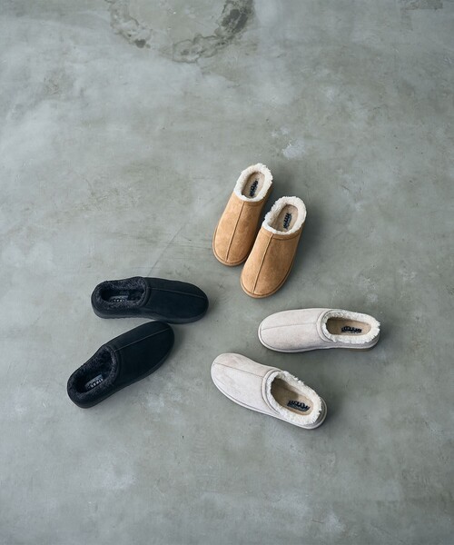 coen（コーエン）の「＜PARKNIK＞フェイクムートンミュール（WEB限定サイズ）（サンダル・レディース・ブラック/ベージュ/ライトグレー・24.5cm/23.5cm/22.5cm）」の10枚目の写真