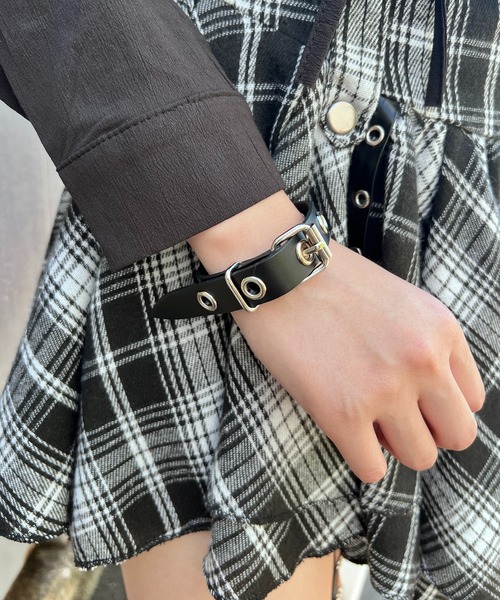 Figments（フィグメンツ）の「ハトメブレスレット（ブレスレット・レディース・ブラック・FREE）」の3枚目の写真