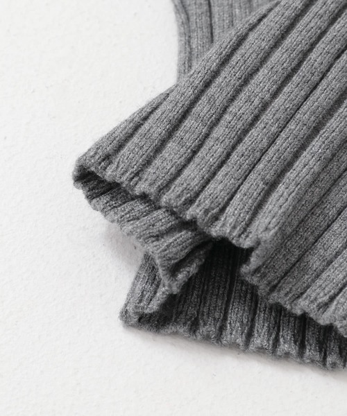 mizuiroind（ミズイロインド）の「mizuiro ind　knit pants（その他パンツ・レディース・グレー/ブラック・ONE）」の8枚目の写真