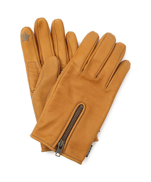 ［試着のみ］Schott レザー手袋 Mサイズ Schott/ショット/ZIP LEATHER GLOVE/ジップレザーグローブ（手袋