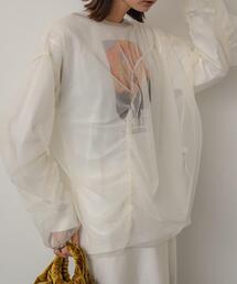 SENSE OF PLACE by URBAN RESEARCH | シャーリングチュールトップ(Tシャツ/カットソー)