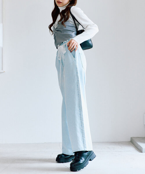 OLIVE des OLIVE（オリーブデオリーブ）の「レースツイストビスチェ（シャツ/ブラウス・レディース・アイボリー/グレー/ブラック系その他・FREE）」の19枚目の写真