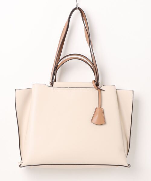 natural couture（ナチュラルクチュール）の「横型Ａ４トートバッグ（ショルダーバッグ・レディース・アイボリー/ブラック/モカ・FREE）」の19枚目の写真