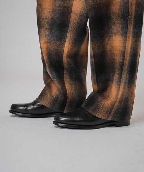 PENDLETON（ペンドルトン）の「PENDLETON(ペンドルトン) 別注 2TUCK SLACKS（スラックス・メンズ・ブラウン/ブルー系その他・MEDIUM/LARGE）」の10枚目の写真