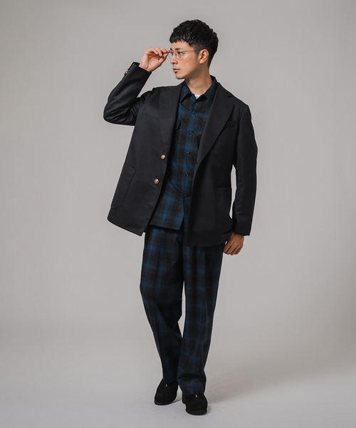 PENDLETON（ペンドルトン）の「PENDLETON(ペンドルトン) 別注 2TUCK SLACKS（スラックス・メンズ・ブラウン/ブルー系その他・MEDIUM/LARGE）」の11枚目の写真