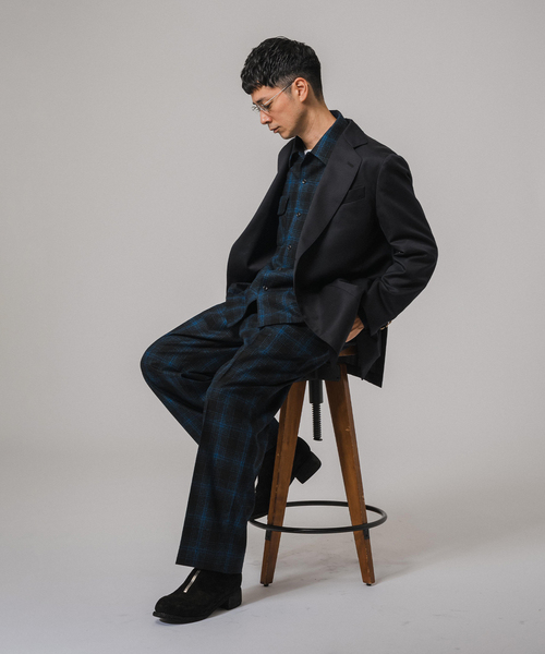 PENDLETON（ペンドルトン）の「PENDLETON(ペンドルトン) 別注 2TUCK SLACKS（スラックス・メンズ・ブラウン/ブルー系その他・MEDIUM/LARGE）」の12枚目の写真