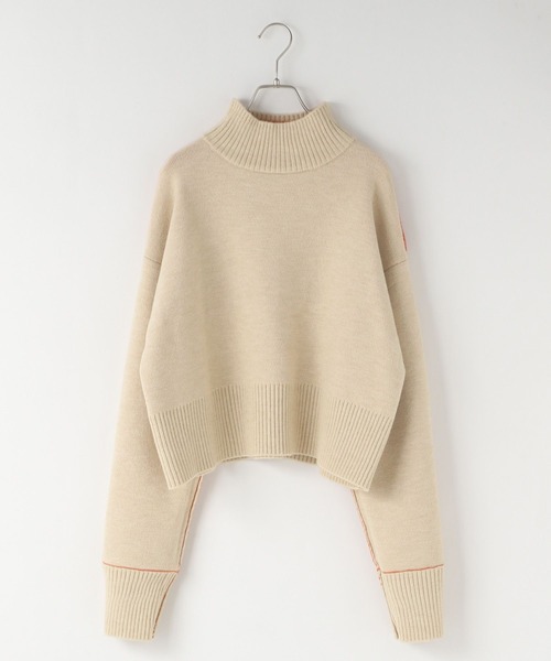 LOWRYS FARM（ローリーズファーム）の「リバーシブルハイネックニットＬＳ　247766（ニット/セーター・レディース・ベージュ/オレンジ/ブルー・FREE）」の19枚目の写真