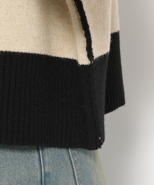 LOWRYS FARM（ローリーズファーム）の「リバーシブルハイネックニットＬＳ　247766（ニット/セーター・レディース・ベージュ/オレンジ/ブルー・FREE）」の15枚目の写真
