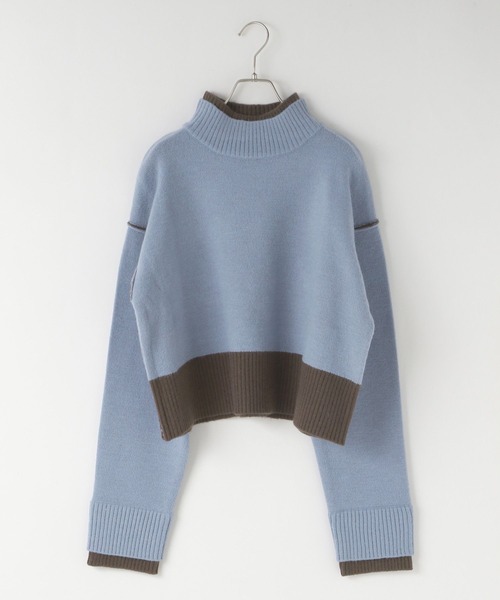 LOWRYS FARM（ローリーズファーム）の「リバーシブルハイネックニットＬＳ　247766（ニット/セーター・レディース・ベージュ/オレンジ/ブルー・FREE）」の21枚目の写真