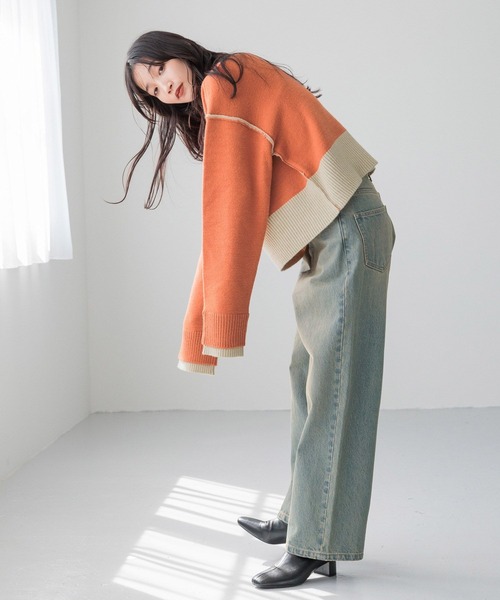 LOWRYS FARM（ローリーズファーム）の「リバーシブルハイネックニット