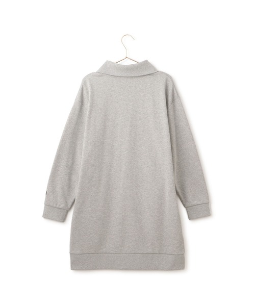 ROPE' PICNIC（ロペピクニック）の「ハーフジップワンポイントロゴカットミニワンピース（ワンピース・レディース・ライトグレー/チャコールグレー・38）」の16枚目の写真