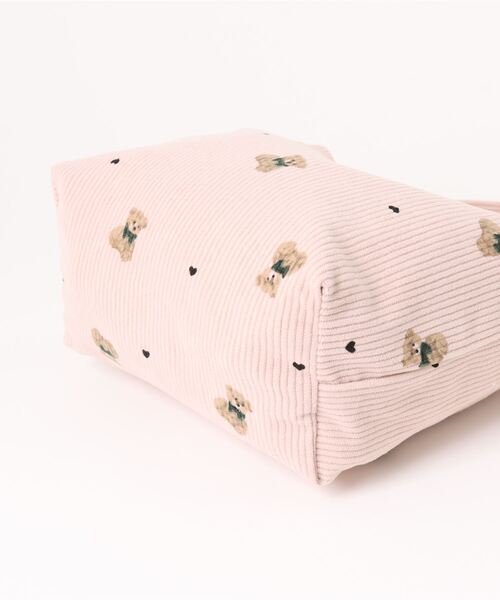 Mignonjour（ミニョンジュール）の「Mignonjour/くまコーデュロイミニトートバッグ M2582（トートバッグ・レディース・ブルー/ホワイト/ベージュ/ピンク・FREE）」の22枚目の写真