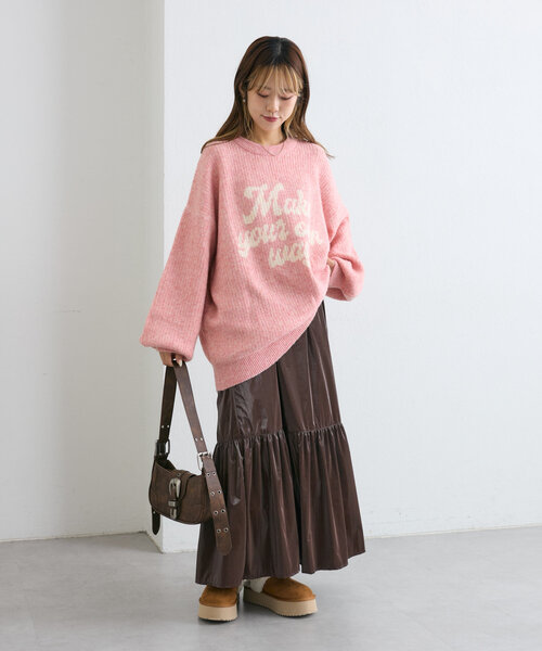 セール】BIGロゴニット（ニット/セーター）｜w closet（ダブル