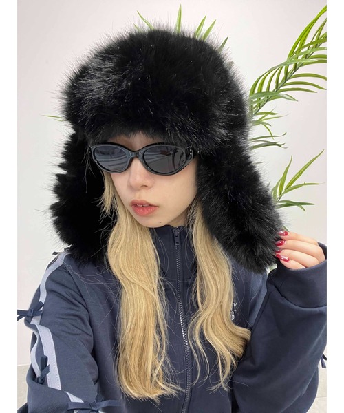 WC（ダブル シー）の「ボリュームファーキャップ（キャップ・レディース・ベージュ/ピンク/ブラック・FREE）」の4枚目の写真